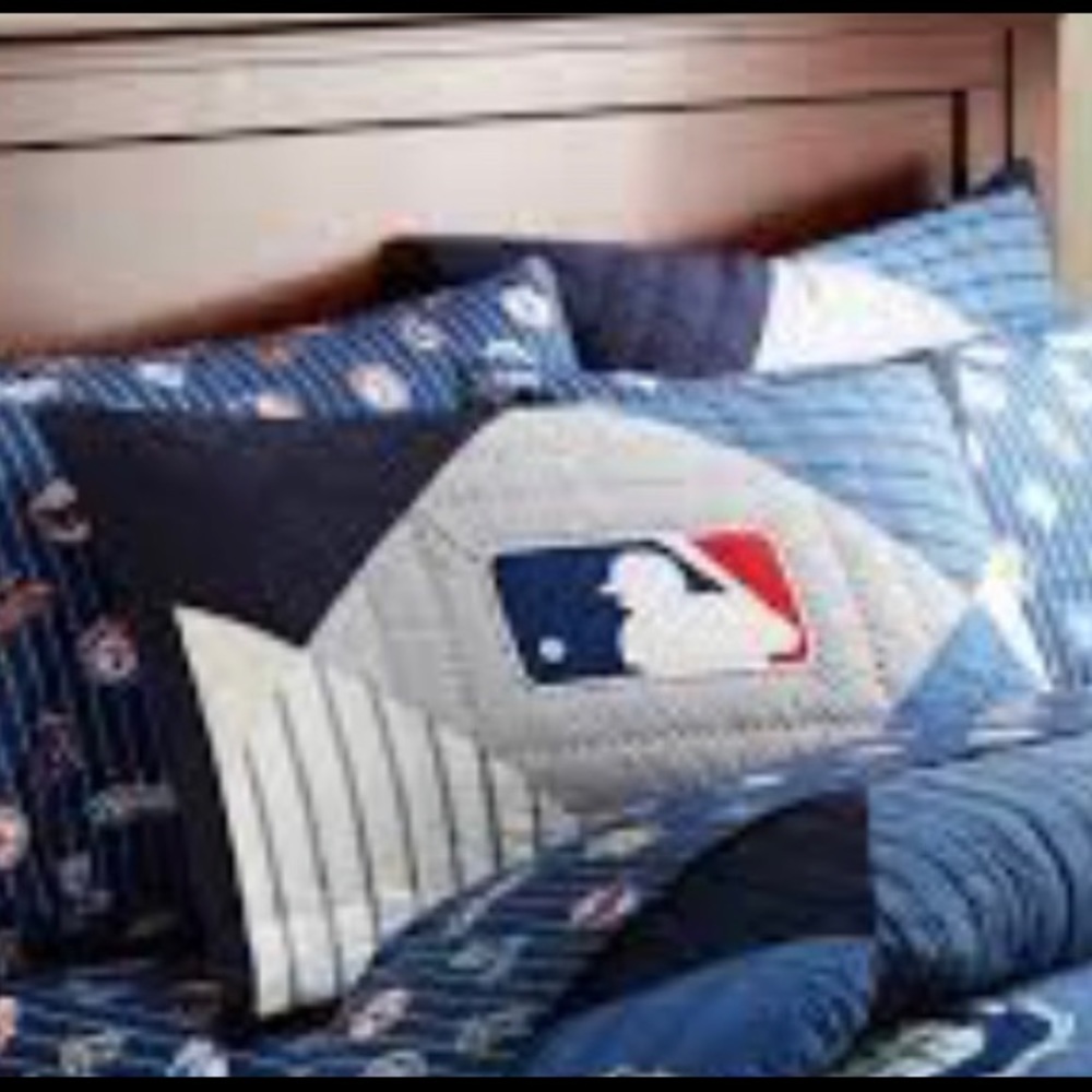 MLB shams 2 pottery Barn Teen